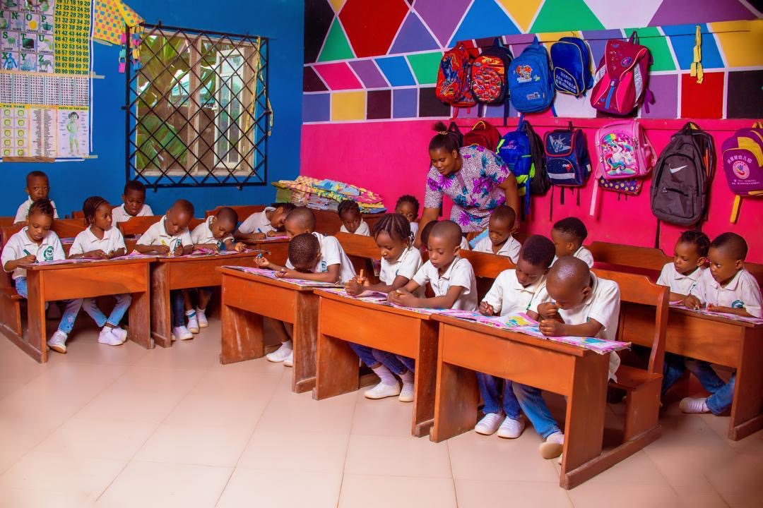 Pre-Basic pupils learning in class at Grace Court